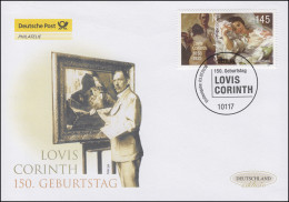 2679 Maler Lovis Corinth, Schmuck-FDC Deutschland Exklusiv - Cartas & Documentos