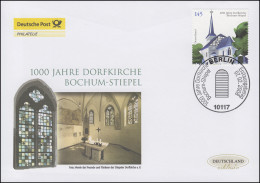 2646 Dorfkirche Von Bochum-Stiepel, Schmuck-FDC Deutschland Exklusiv - Cartas & Documentos