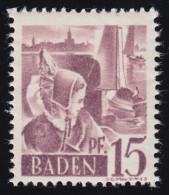 Baden 5yv I Freimarke 15 Pf. ** - Bade