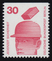 406C Unfallverhütung Oben Geschnitten 30 Pf Schutzhelm Aus MH ** - Unused Stamps