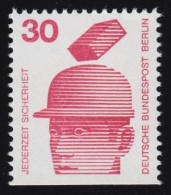 406D Unfallverhütung Unten Geschnitten 30 Pf Schutzhelm Aus MH ** - Unused Stamps