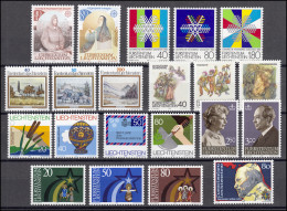 816-836 Liechtenstein Jahrgang 1983 Komplett, Postfrisch - Unused Stamps