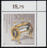 1383 Wohlfahrt Schmiedekunst 50+25 Pf ** Ecke O.r. - Unused Stamps