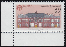 1461 Europa Palais Thurn Und Taxis 60 Pf ** Ecke U.l. - Unused Stamps