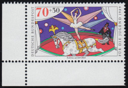 1412 Zirkus 70+30 Pf Ballerina Und Pferd** Ecke U.l. - Unused Stamps