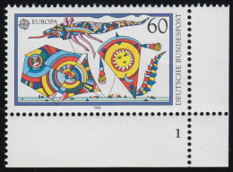 1417 Europa 60 Pf Drachensteigen ** FN1 - Nuevos