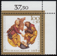 1443 Weihnachten 100+50 Pf ** Ecke O.r. - Unused Stamps