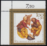 1443 Weihnachten 100+50 Pf ** Ecke O.l. - Unused Stamps