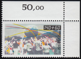 1450 Sportarten 140+60 Pf Trimm-Dich ** Ecke O.r. - Unused Stamps