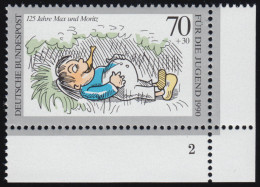 1456 Jugend Max Und Moritz 70+30 Pf ** FN2 - Unused Stamps