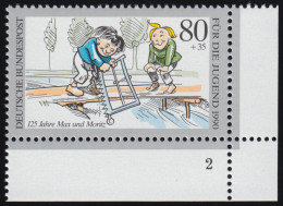 1457 Jugend Max Und Moritz 80+35 Pf ** FN2 - Unused Stamps
