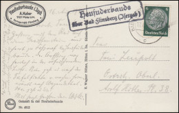 Landpost Heufuderbaude über BAD FLINSBERG (ISERGEB) 17.8.1940 Auf Passender AK - Other & Unclassified