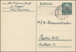 Landpost Koppen über SCHWIEBUS 16.5.1936 Auf Postkare Nach Berlin - Covers & Documents