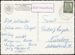 Landpost 8821 Hesselberg Bei GUNZENHAUSEN Aptierte PLZ 13a - 12.6.1962 Auf AK - Altri & Non Classificati