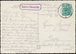 Landpost Schleiz-Oberoschitz Auf AK Ziegenrück, Tagesstempel SCHLEIZ 13.7.1960 - Sonstige & Ohne Zuordnung