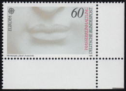 1278 Europa Naturschutz Umweltschutz Wasser 60 Pf ** Ecke U.r. - Unused Stamps