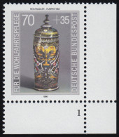 1297 Wohlfahrt Kostbare Gläser 70+35 Pf ** FN1 - Neufs