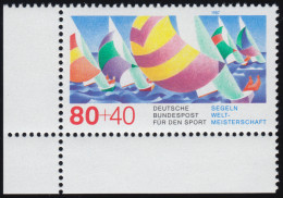 1310 Segel-Weltmeisterschaft 80+40 Pf ** Ecke U.l. - Unused Stamps