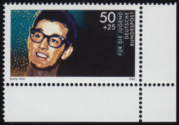 1360 Rockmusik Buddy Holly 50+25 Pf ** Ecke U.r. - Neufs