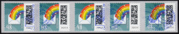 3743 Regenbogenbrief 48 Sk Aus 500er, 5er-Streifen GERADE Nummer, EV-O Bonn - Rollenmarken