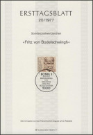 ETB 20/1977 Friedrich Von Bodelschwingh, Theologe - 1974-1980