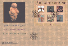 UNO Genf Block 19 Indigene Kunst 2004 - Block Auf Schmuck-FDC Genf - Altri & Non Classificati