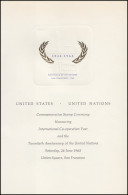 UNO New York 154-155 Jubiläum 20 Jahre UNO Mit Parallelausgabe USA, Broschüre - Andere & Zonder Classificatie