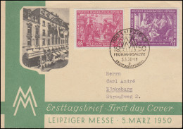 248-249 Leipziger Messe Auf Schmuck-FDC ESSt LEIPZIG Frühjahrsmesse 5.3.1950 - Brieven En Documenten