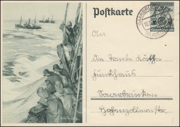 P 266 Sonderpostkarte WHW / Hochseefischer SAARBRÜCKEN (BURBACH) 18.12.1937 - Autres & Non Classés