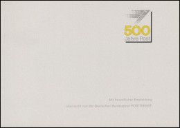 Ministerkarte EUROPA - Posteinrichtungen & 500 Jahre Post, ESSt Bonn 3.5.1990 - Posta