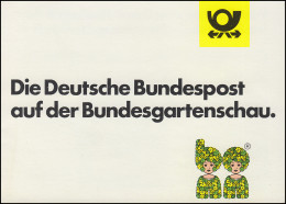 Klappkarte Bundespost Auf Der Bundesgartenschau Postbankservice, SSt BONN 3.9.79 - Sonstige & Ohne Zuordnung