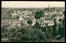 * CPSM * GUINGAMP * VUE GENERALE * EGLISE * PAR AVION SOLDAT FAUVEL * A.F.N. * EDIT. GABY ARTAUD * 1957 - Guingamp