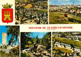 48 SOUVENIR DE SAINT CHELY D'APCHER MULTIVUES BLASON - Saint Chely D'Apcher