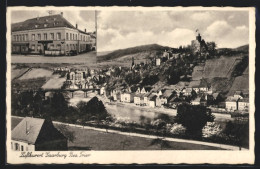 AK Saarburg /Bez. Trier, Hotel Salm, Teilansicht Mit Ruine  - Trier