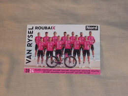 Ploegkaart Van Rysel Roubaix 2024 - Wielrennen