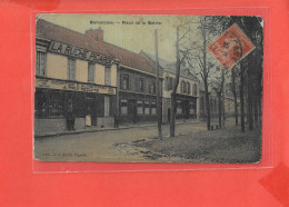 80 MARCELCAVE Cpa Animée LA RUCHE PICARDE Place De La Mairie   Coll Ruche Picarde - Andere & Zonder Classificatie