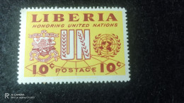 LİBERİA-1950-60         10  CENT            UNUSED - Liberia