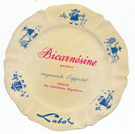 Buvard Diamètre 17 Cm  Laboratoires LABAZ Bicarnésine Augmente L'appétit  En Forme D'assiette  Bretons - Drogerie & Apotheke