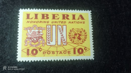 LİBERİA-1950-60         10  CENT            UNUSED - Liberia