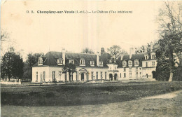  37  CHAMPIGNY SUR VEUDE  LE CHATEAU  VUE INTERIEURE - Champigny-sur-Veude