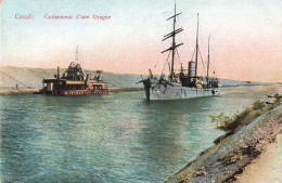 Bateau Croisement D' Une Drague CPA Canal De Suez Egypte - Autres & Non Classés