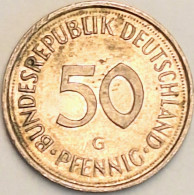 Germany Federal Republic - 50 Pfennig 1992 G, KM# 109.2 (#4761) - 50 Pfennig