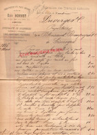 87- LIMOGES- FACTURE ELIE BONNET-SERRURERIE PARATONNERRE-DUVERGER RUE PETINIAUD BEAUPEYRAT-1886 - Artesanos