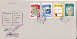 Mauritius FDC 16-10-1993 Set Of 4, 5th Summit Of French-speaking Nations With Cachet - Mauritius (1968-...)