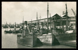 * CPSM * BOULOGNE SUR MER PORT * Batellerie - Bateaux - Barcos Ship Boat * ND LOURDES B 221 * SAUVEUR DU MONDE RN 314 - Boulogne Sur Mer