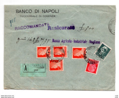 Imperiale Lire 1,75 Quattro Esemplari Su Busta - Storia Postale