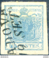 Lombardo Veneto. Stemma, Carta A Coste Verticali 45 C. 1851. Usato. - Non Classificati