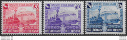 1939 Italia 100th Ferrovie Italiane 3v. Mc MNH Sassone N. 449/51 - Altri & Non Classificati