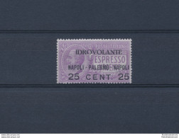 1917 Regno Di Italia, Posta Aerea N. 2, 25 Cent Su 40 Violetto, MNH** Centratura Normale - Autres & Non Classés