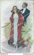 Cb302 Cartolina Art Deco Donnina Lady Donna Cupido Illustratore Artist Bianchi - Other & Unclassified